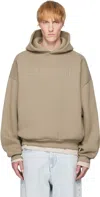 Fear Of God Beige 'eternal' Hoodie In Brown
