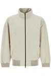 Fear Of God Beige Nylon And Polyester Jacket With High Collar And Zip In Beige