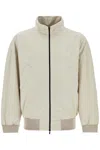 Fear Of God Beige Nylon And Polyester Jacket With High Collar And Zip In Beige