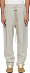 Fear Of God Beige Nylon Track Pants In Cement