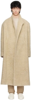 FEAR OF GOD BEIGE STAND COLLAR COAT