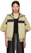 Fear Of God Beige Stripe Track Jacket In Dune