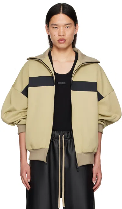 Fear Of God Beige Stripe Track Jacket In Dune