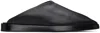 Fear Of God Black Backless Mules In 001 Black