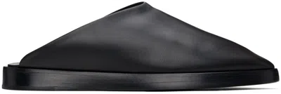 Fear Of God Black Backless Mules In 001 Black