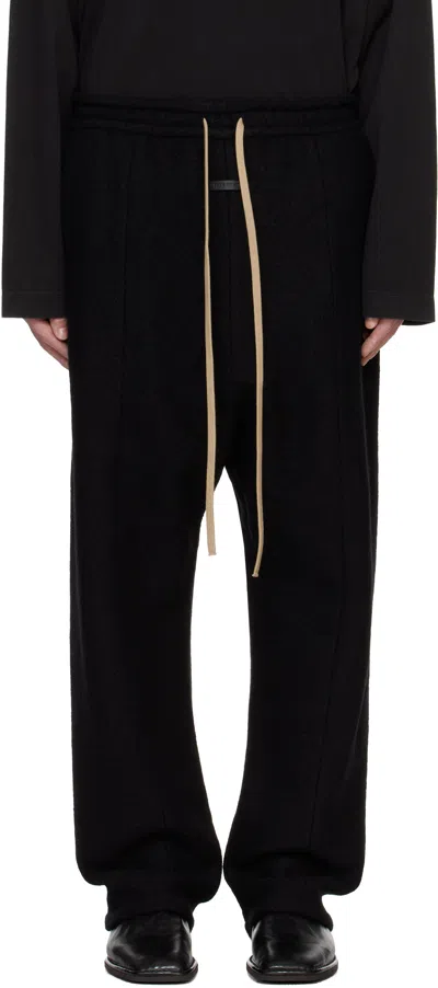 Fear Of God Black Boiled Wool Forum Lounge Pants