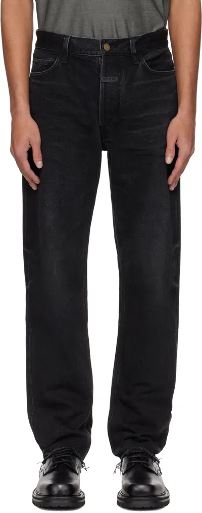 FEAR OF GOD BLACK CLASSIC 5 POCKET JEANS