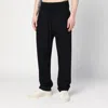 Fear Of God Black Cotton And Wool Trousers In Black