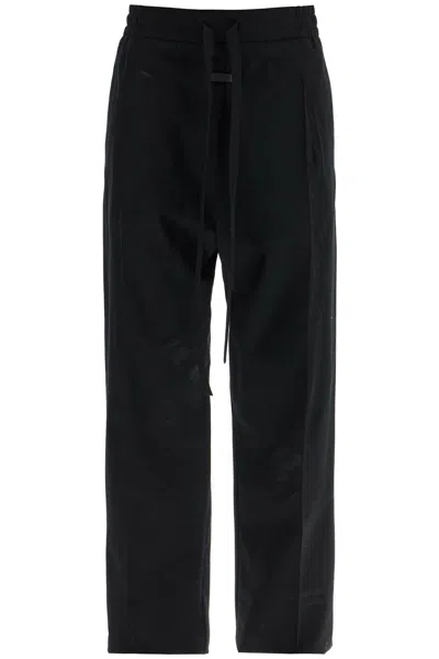 FEAR OF GOD FEAR OF GOD  BLACK COTTON AND WOOL TROUSERS