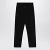 Fear Of God Black Cotton And Wool Trousers In Black