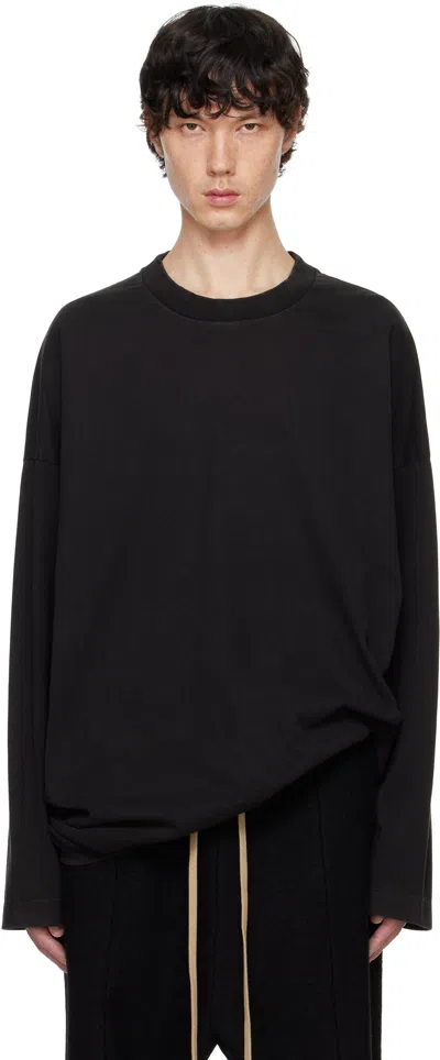 Fear Of God Black Cotton Long Sleeve T-shirt