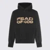 Fear Of God Hooded Knitwear With Ribbed Cuffs And Hem In Black