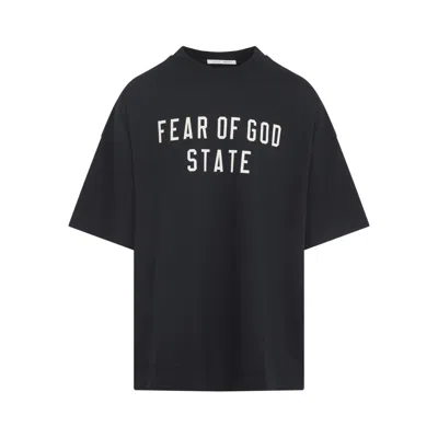 Fear Of God Black Crewneck Logo T-shirt