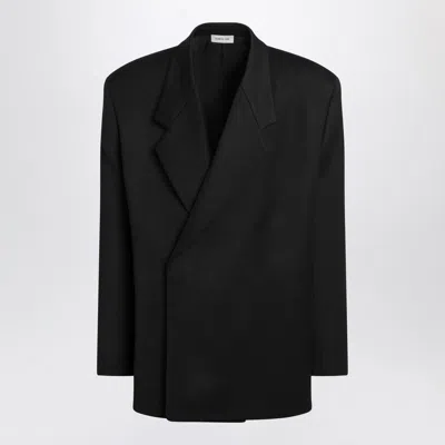 FEAR OF GOD FEAR OF GOD BLACK DOUBLE-BREASTED JACKET IN VIRGIN WOOL MEN