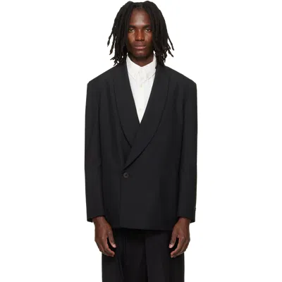 Fear Of God Black Double-breasted Shawl Collar Blazer