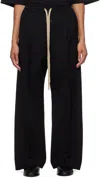 FEAR OF GOD BLACK DRAWSTRING LOUNGE PANTS