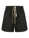 Fear Of God Straight-leg Pleated Wool And Cotton-blend Twill Drawstring Cargo Shorts