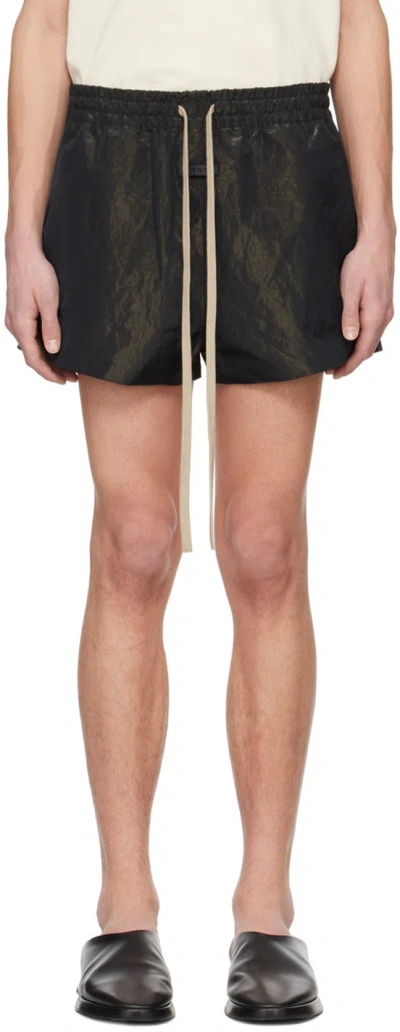 Fear Of God Black Drawstring Shorts