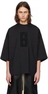 Fear Of God Mens Black Crewneck Relaxed-fit Cotton-jersey T-shirt In Black