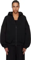 Fear Of God Hooded Drop Shoulder Sweater In Black