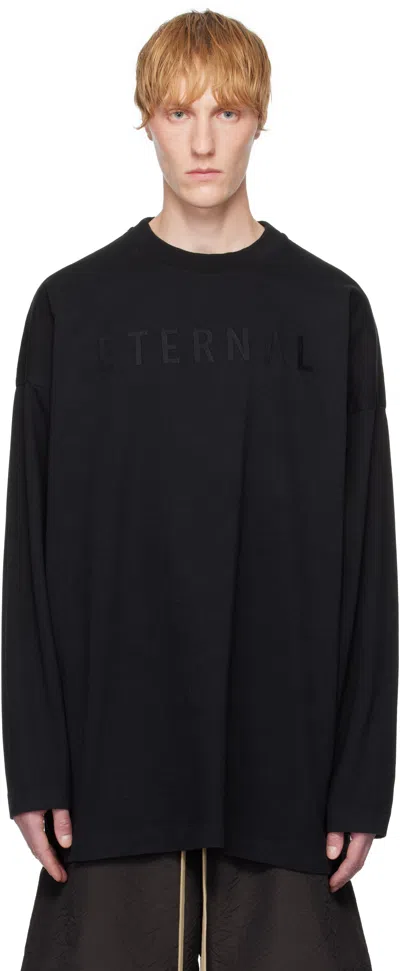 Fear Of God Black 'eternal' Long Sleeve T-shirt