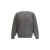 Fear Of God Men Oversized Wool Crewneck Sweater In Black