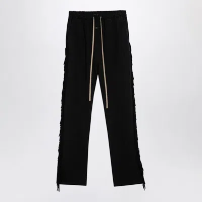 Fear Of God Black Fringed Jogging Trousers