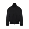 Fear Of God Oversized Cotton-blend Jersey Half-zip Sweatshirt In Black