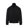Fear Of God Black Nylon Bomber With High Collar In Black
