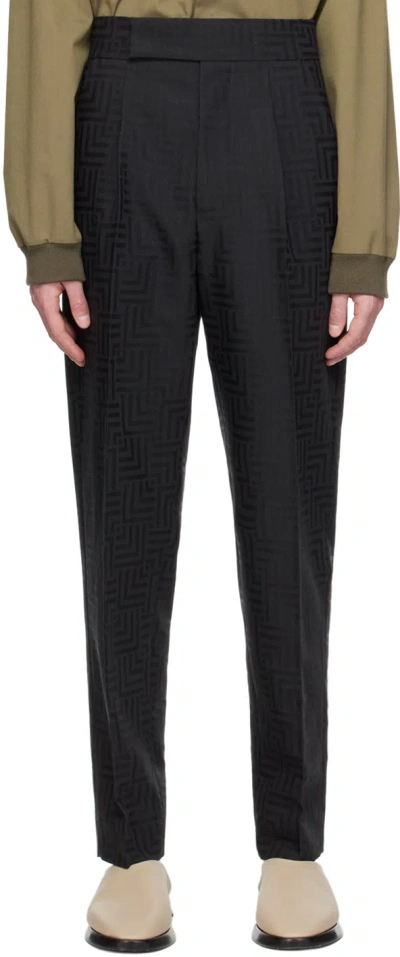 Fear Of God Black Jacquard Trousers