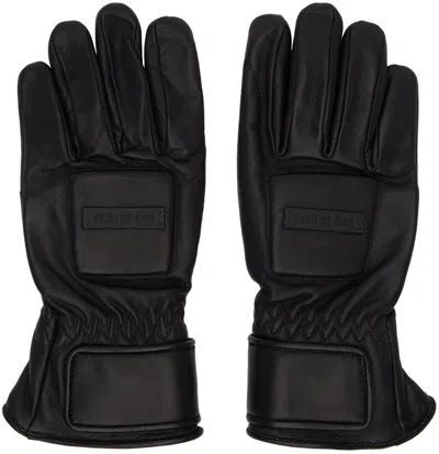 Fear Of God Black Leather Driver Gloves