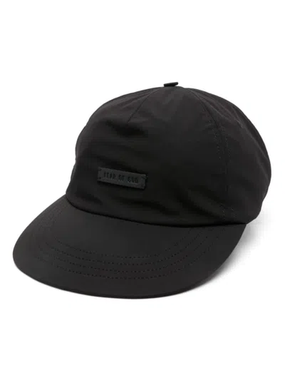 FEAR OF GOD BLACK LOGO BASEBALL CAP