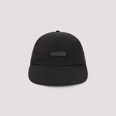 Fear Of God Black Logo Baseball Hat