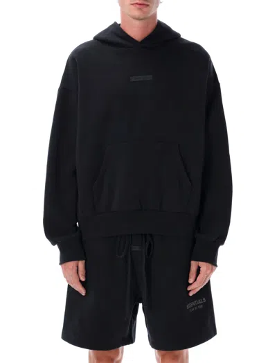 FEAR OF GOD BLACK LOGO PATCH HOODIE