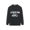 Fear Of God Long Sleeve Future Graphic T-shirt In Black