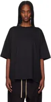 Fear Of God Black Milano Short Sleeve T-shirt In Black
