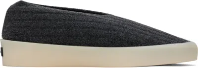 Fear Of God Black Moc Knit Lo Sneakers In Off Black