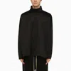 FEAR OF GOD BLACK NYLON AND COTTON TURTLENECK SWEATSHIRT