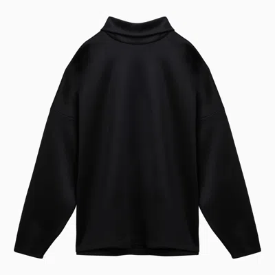 Fear Of God Split High-neck Sweatshirt In Black