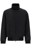 Fear Of God Oversized Cotton-blend Jersey Half-zip Sweatshirt In Black