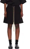 Fear Of God Black Nylon Running Shorts In Black