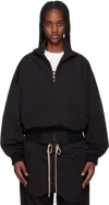 Fear Of God Black Nylon Track Jacket In Black