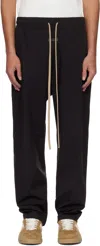 Fear Of God Black Nylon Track Pants In Black