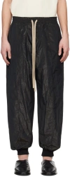 Fear Of God Wrinkled Polyester Pintuck Sweatpant In Black