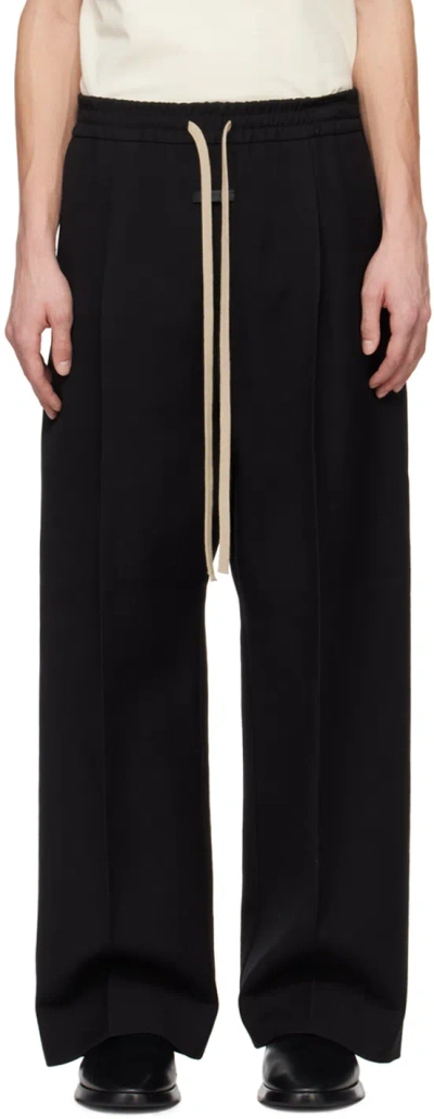 Fear Of God Black Pleated Trousers