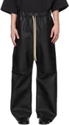 FEAR OF GOD BLACK PLEATED TROUSERS