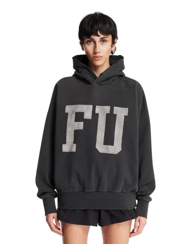 Fear Of God Black Printed Cotton Sweatshirt In Gray