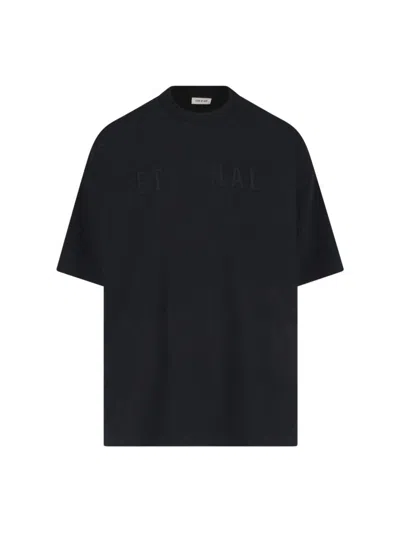 FEAR OF GOD BLACK RELAXED FIT T-SHIRT