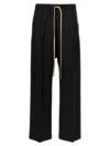 Fear Of God Straight-leg Sporty Pants With Signature Logo In Black