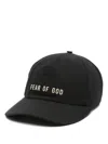 Fear Of God Six-panel Cap With Curved Peak